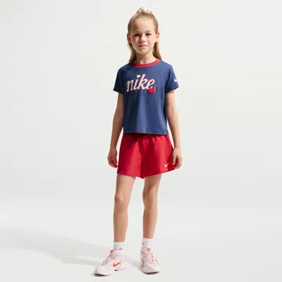 Nike Little Kids' Dri-fit T-shirt And Crossover Shorts Set In Multi