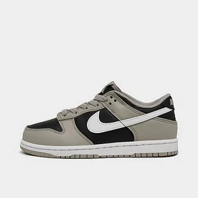 Nike Little Kids' Dunk Low Casual Shoes In College Grey/white/black