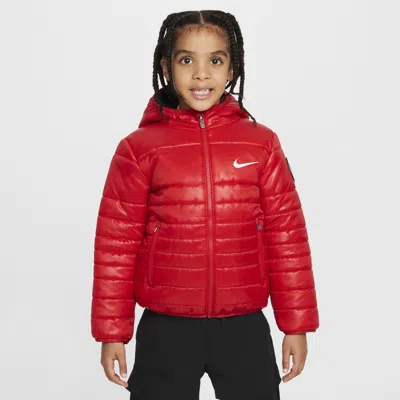 Nike Little Kids' Filled Quilted Jacket In Red