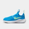 Nike Flex Runner 3 Little Kids' Shoes In Photo Blue/vapor Green