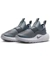 Nike Little Kids Flex Runner 4 Slip-on Running Sneakers From Finish Line In Gray