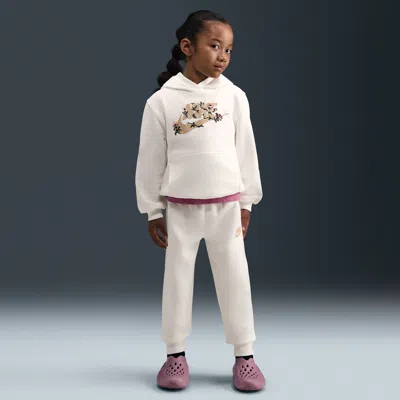 Nike Little Kids' Floral Futura 2-piece Jogger Pantsset In White