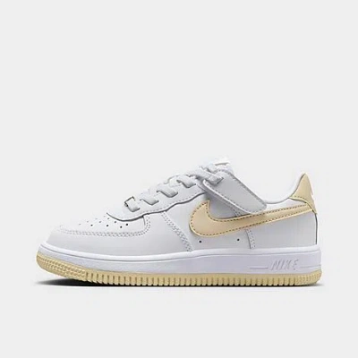 NIKE NIKE LITTLE KIDS' FORCE 1 LOW EASYON STRETCH LACE CASUAL SHOES (8C-3Y)