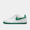 Nike Little Kids' Force 1 Low Easyon Stretch Lace Casual Shoes (8c-3y) In White/malachite/white