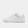 Nike Little Kids' Force 1 Low Easyon Stretch Lace Casual Shoes (8c-3y) In White/white/white
