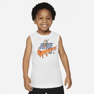 Nike Little Kids' Futura Cone Graphic Tank Top In White