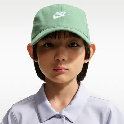 Nike Little Kids' Futura Curved Brim Cap In Gray