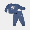 Nike Little Kids' Futura Fleece Sweatshirt And Jogger Pants Set In Diffused Blue