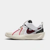 Nike Kids'  Shoes In White/black/bronzine/university Red