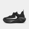 Nike Little Kids' Giannis Immortality 4 Stretch Lace Basketball Shoes In Black/dark Smoke Grey/white