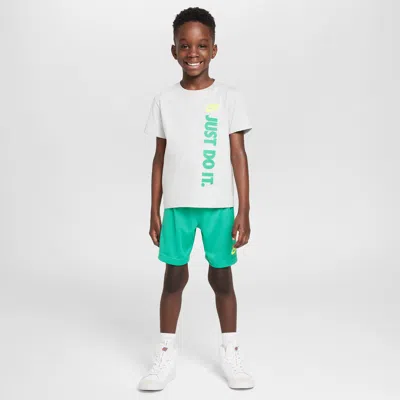 Nike Little Kids' Graphic T-shirt And Shorts Set In Green
