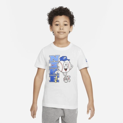 Nike Little Kids' Graphic T-shirt In White