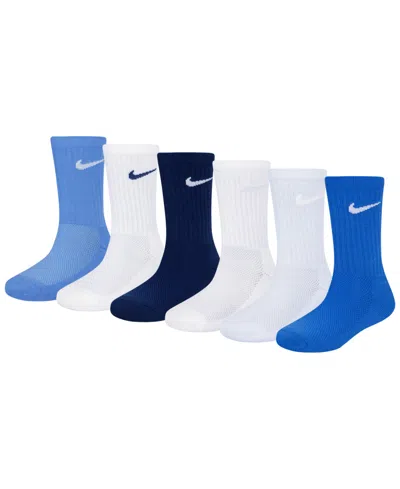 Nike Little Kids Holiday Crew Socks, 6-pack In  Polar