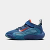 Nike Little Kids' Isofly Stretch Lace Basketball Shoes In Mystic Navy/armory Navy/aegean Storm/cosmic Clay