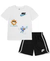 Nike Little Kids Just Believe T-shirt & Shorts, 2 Piece Set