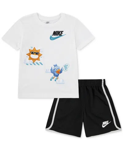 Nike Little Kids Just Believe T-shirt & Shorts, 2 Piece Set