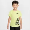 Nike Little Kids' "just Do It" Wrap T-shirt In Yellow