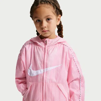 Nike Little Kids' Lightweight Translucent Ripstop Jacket In Pink