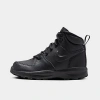Nike Little Kids' Manoa Leather Boots In Black/black/black