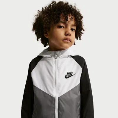 Nike Little Kids' New Chevron Windrunner In Gray