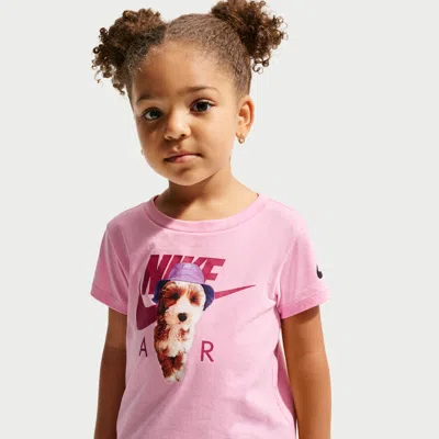 Nike Babies' Little Kids' Pup Graphic T-shirt In Pink