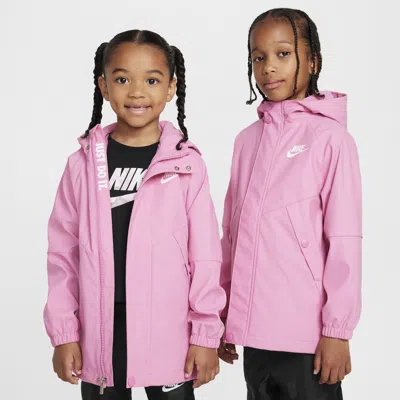 Nike Little Kids' Rain Jacket In Pink