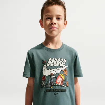 Nike Little Kids' "rest And Recovery" T-shirt In Green