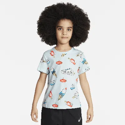 Nike Little Kids' Sole Food Printed T-shirt In Blue