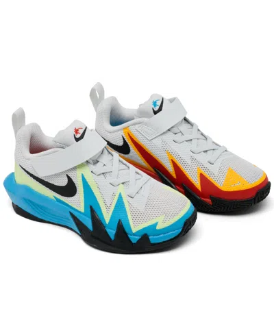 Nike Little Kids S.t. Dynamite Basketball Sneakers From Finish Line In Off White,black