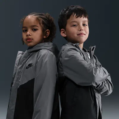 Nike Little Kids' System Jacket In Gray