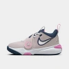 Nike Team Hustle D 11 Big Kids' Basketball Shoes In Platinum Violet/playful Pink/midnight Navy/white