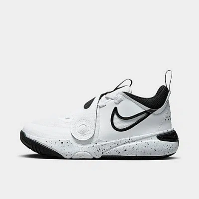 Nike Little Kids' Team Hustle D 11 Stretch Lace Basketball Shoes In Multi