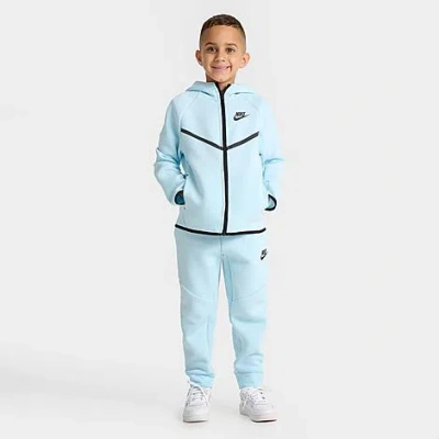Nike Little Kids Tech Fleece Full-zip Set In Blue