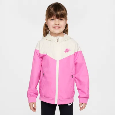 Nike Little Kids' Windrunner Jacket In Pink