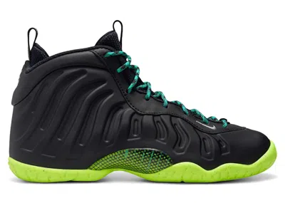 Pre-owned Nike Little Posite One Emerging Powers Sneakers In Black/metallic Silver/volt In Multi