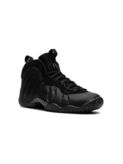 Nike Kids' Little Posite One Gs "triple Black" High-top Sneakers