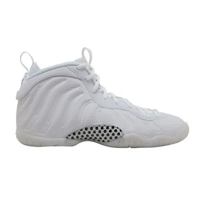 Pre-owned Nike Little Posite One Gs 'triple White' | Kid's Size 5