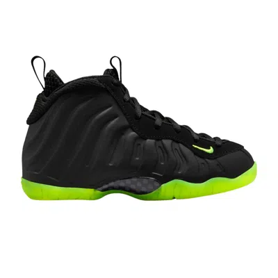 Pre-owned Nike Little Posite One Ps 'black Volt' | Kid's Size 13.5