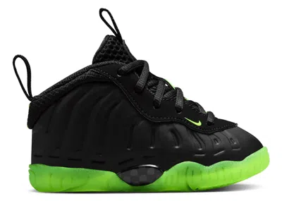 Pre-owned Nike Little Posite One Sneakers In Black/volt
