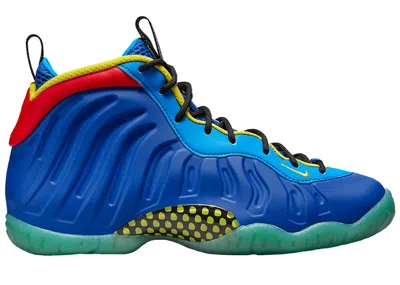 Pre-owned Nike Little Posite One Sneakers In Game Royal/laser Blue/enamel Green