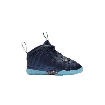 Pre-owned Nike Little Posite One Td 'gold Stars' | Blue | Infant Size 5