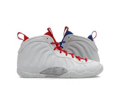 Pre-owned Nike Little Posite One Usa Moon Sneakers In Photon Dust/university Red/game Royal In Multi