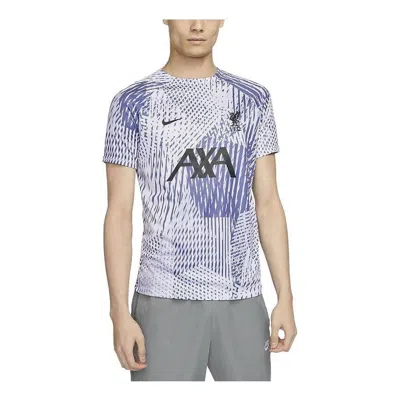 Nike Liverpool Fc Away Pre-match Soccer Jersey 'purple' In Multi