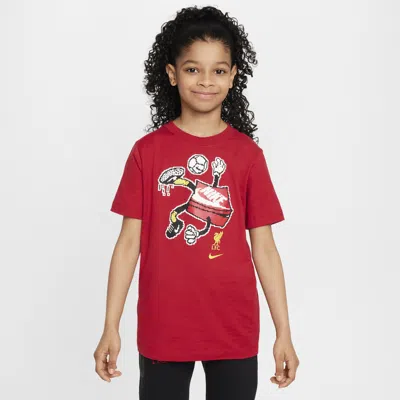 Nike Liverpool Fc Big Kids'  Soccer T-shirt In Red
