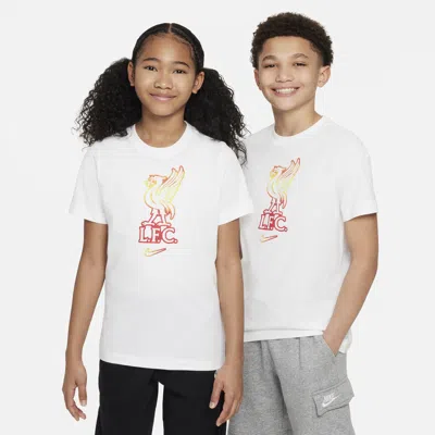 Nike Liverpool Fc Big Kids'  Soccer T-shirt In White