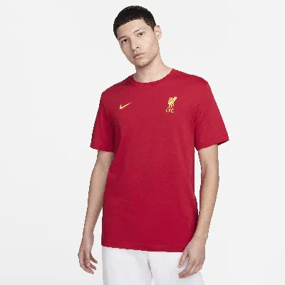 Nike Liverpool Fc Essential  Men's Soccer T-shirt In Red