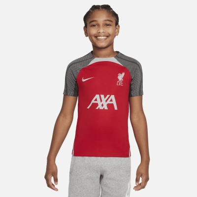 Nike Liverpool Fc Strike Big Kids'  Dri-fit Soccer Knit Top In Red