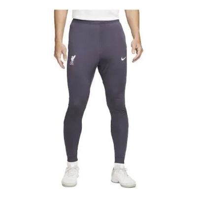 Nike Liverpool Fc Strike Third Dri-fit Soccer Knit Track Pants 'blue Purple'