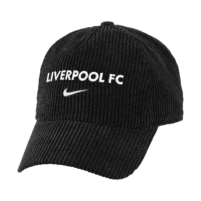 Nike Liverpool Fc  Unisex Soccer Corduroy Cap In Black