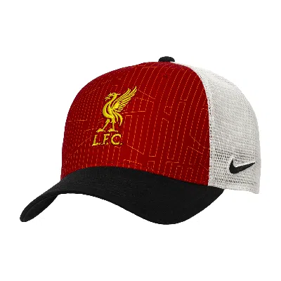 Nike Liverpool Fc  Unisex Soccer Trucker Cap In Black